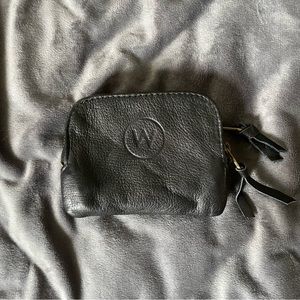 Black Leather Key & Card Holder